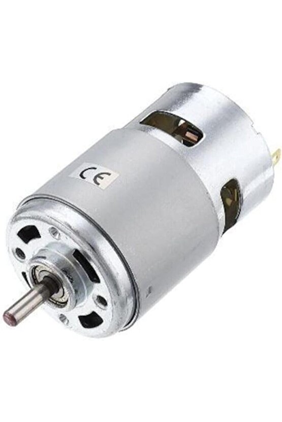 775 DC Motor Rulmanlı 12-36 Volt 12000 RPM Şarjlı Matkap - CNC