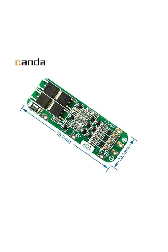 3s 20a 11.1v Pil Koruma Balans Kartı 18650 Lityum Li-ion Batarya 2 Adet