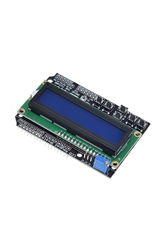 Arduino Lcd Keypad Shield 1602 - 16x2 Lcd Ekran Ve Tuş Takımı Uyumlu