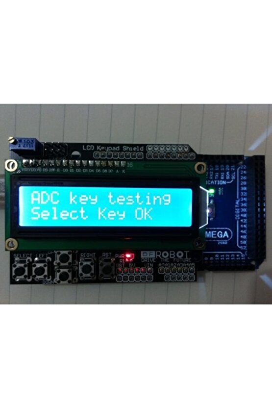 Arduino Lcd Keypad Shield 1602 - 16x2 Lcd Ekran Ve Tuş Takımı Uyumlu