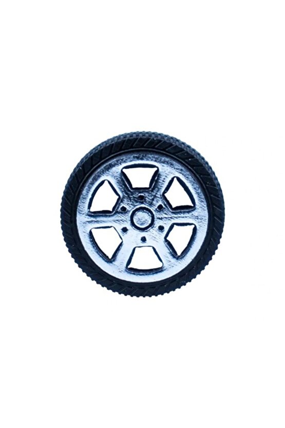 20 Adet Plastik Tekerlek 2,9 Cm Çap - Mil Çapı 2mm Araba Yap Set