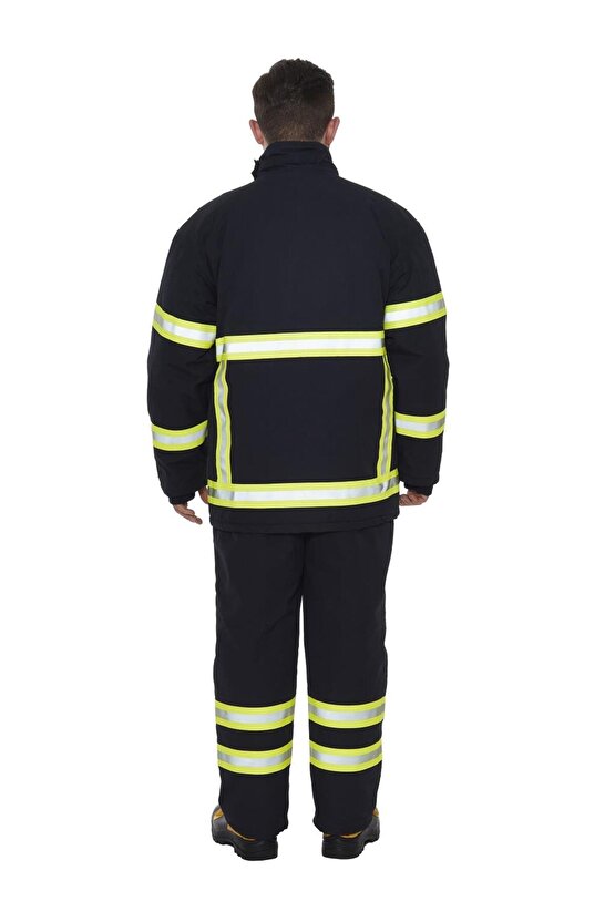 LACİVERT İTFAYECİ ELBİSESİ CEKET VE PANTOLON KALSİK