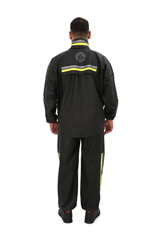 Motosiklet Yağmurluğu Alt Üst Takım Pvc Su Geçirmez Motorcu Yağmurluk - Kurye Yağmurluk