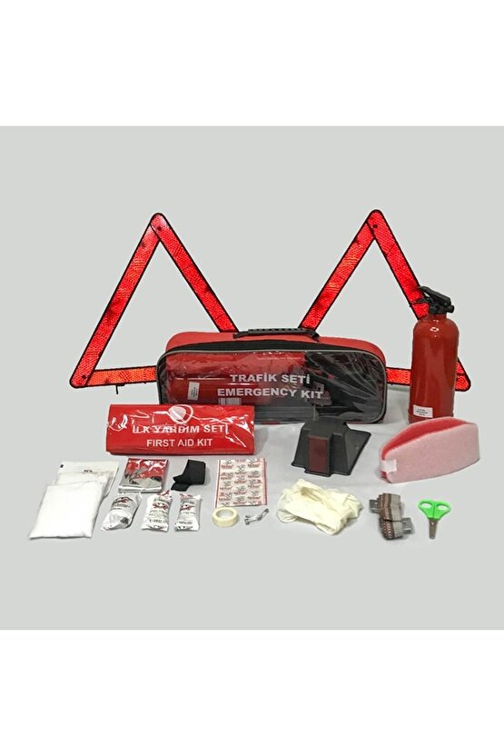Dikdörtgen Trafik Ve Ilkyardım Seti Araç Yangın Söndürme Seti Ekonomik