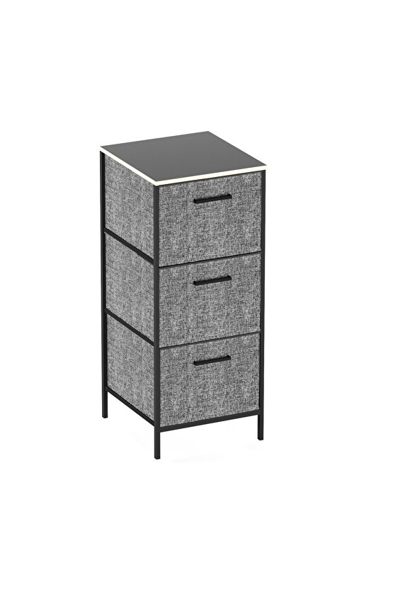 Çocuk Dolabı 3 Çekmeceli Büyük Boy Komodin Sehpa