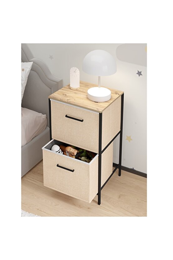 Çocuk 2 Çekmeceli Orta Boy Komodin Sehpa