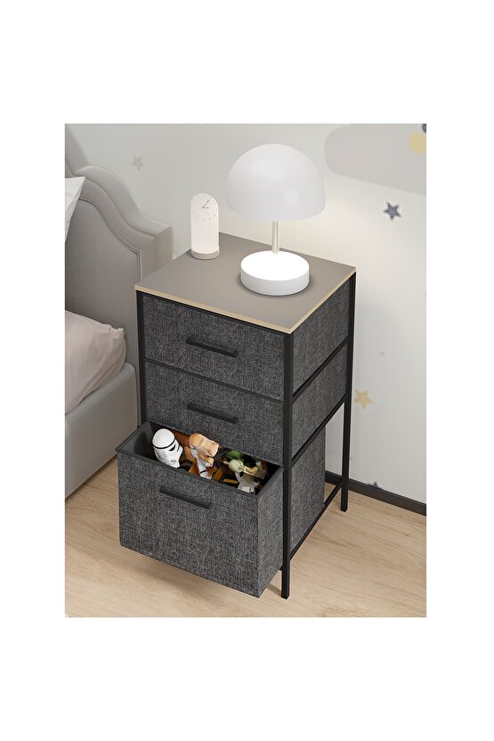 Çocuk 3 Çekmeceli Orta Boy Komodin Sehpa