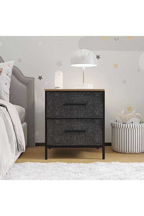 Çocuk Dolap Komodin 2 Çekmeceli Sehpa