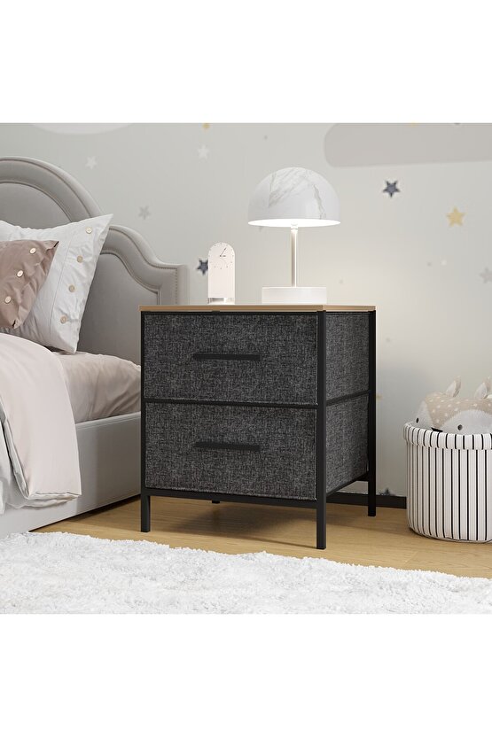 Çocuk Dolap Komodin 2 Çekmeceli Sehpa