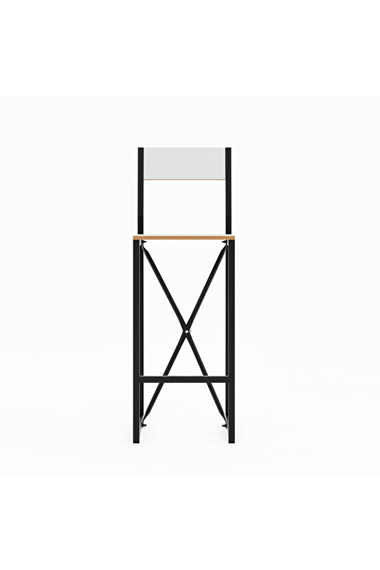 4 Kişilik Gzl Bar Masa Bar Sandalye Yemek Masa Sandalye Takımı Beyaz 1584