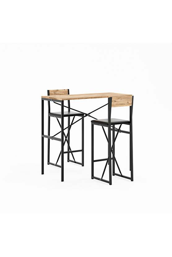 Gzl Bar Masa Bar Sandalye Yemek Masa Sandalye Takımı Döşeme Çam 1582