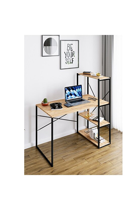 Kitaplıklı Çalışma Masası Bilgisayar Ofis Masası