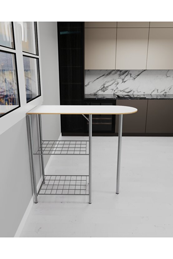 Mutfak Bar Masa Sandalye Takımı Katlanır Bar Sandalye 2 Kişilik Mutfak Masası