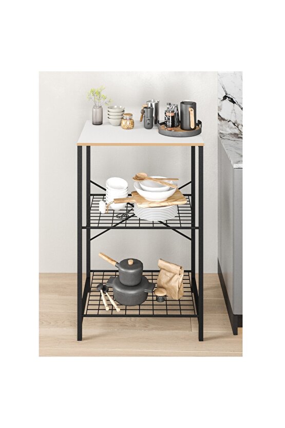 Çok Amaçlı Mutfak Rafı Bangosu Masa Dar