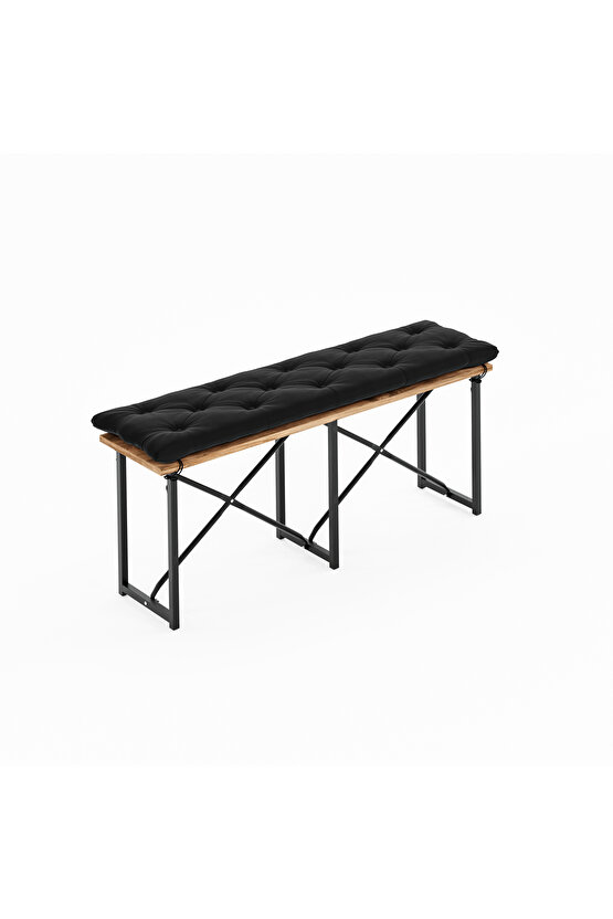 Mutfak Bahçe Minderli Bank Sandalye Düz Bank Sandalye Bench Çam 1544