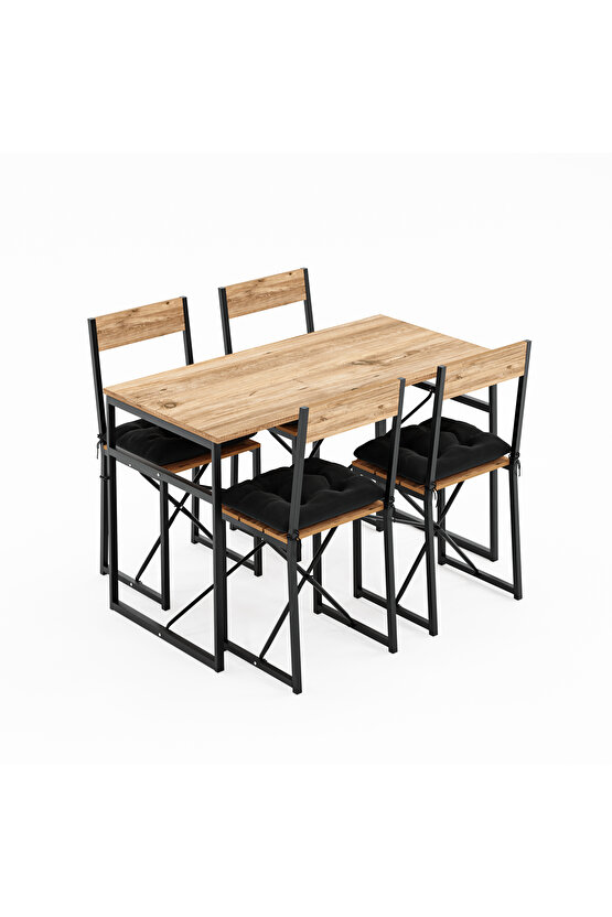 Atlantik Minderli Mutfak Masası Yemek Masası Takımı Çam 1532