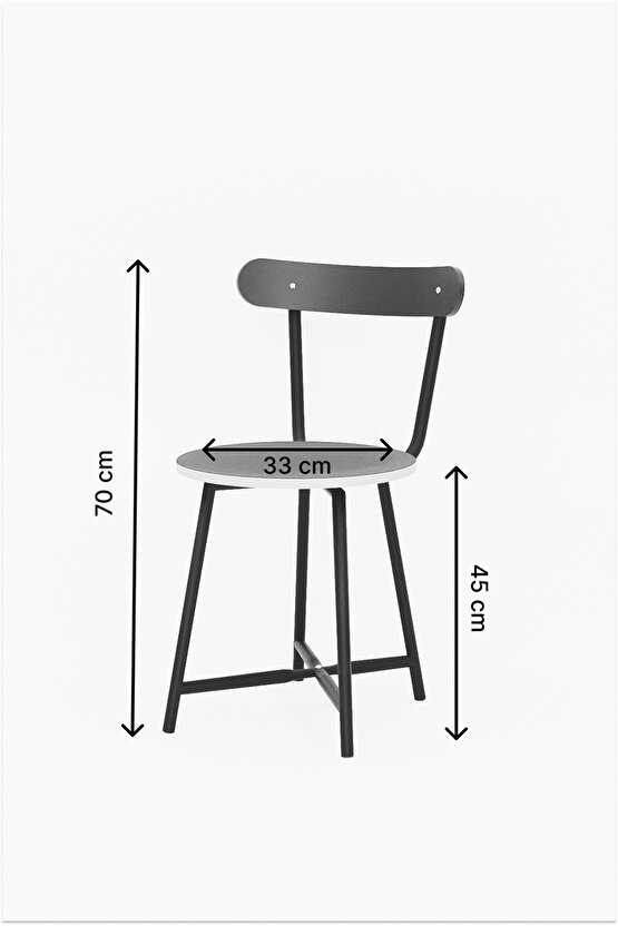 Balkon Sandalyesi Mutfak Salon Bahçe Sandalye Çam 1469