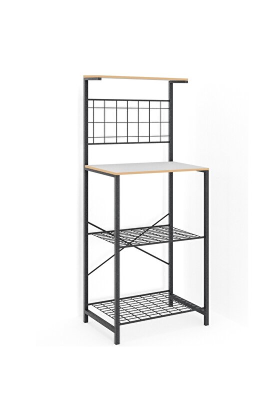 Çok Amaçlı Dolap Mutfak Bango Masa Dar Beyaz 1437