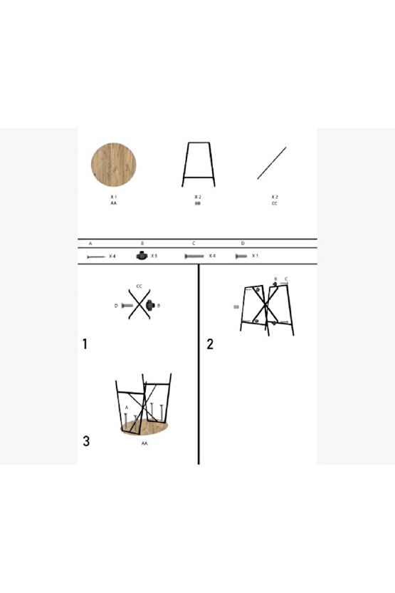 Bar Masası Bar Taburesi Mutfak Oval 2 Kişilik Yemek Masası Füme 1246