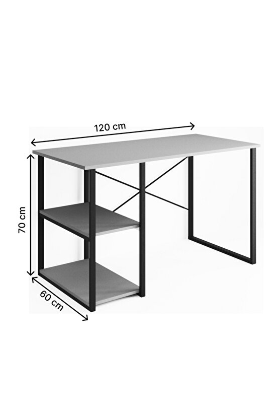 Çalışma Masası Raflı Ofis Laptop Bilgisayar Masası 1001
