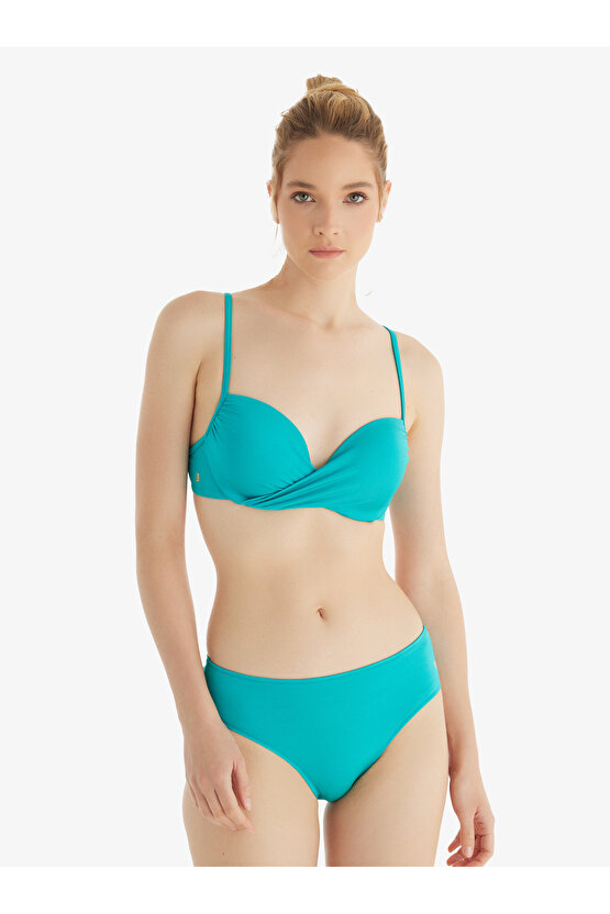 Kadın Push-up Bikini Üstü 10707 - Turkuaz