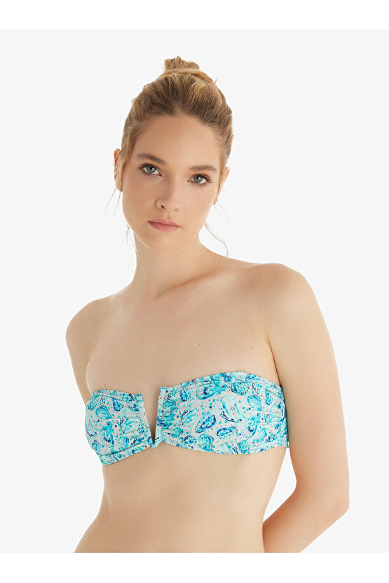 Kadın Bikini Üstü 10717 - Mavi