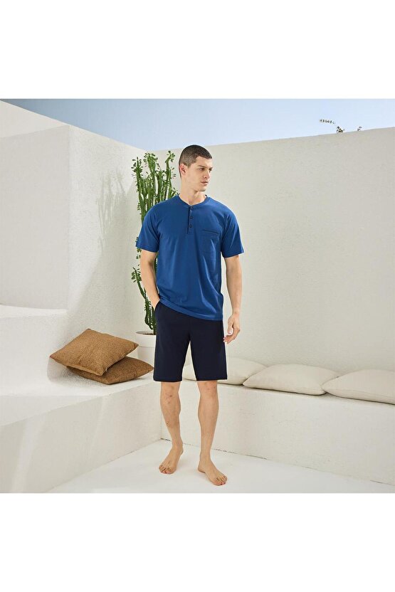 2010 Erkek Midi Yaka Şortlu Takım