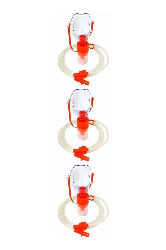 Hazneli Pediatrik (çocuk ) Oksijen Maskesi Nebulizatör Maske 3lü