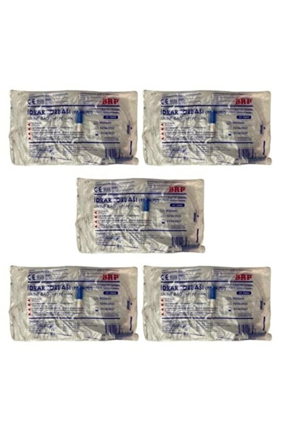 Musluklu Steril Sonda Torbası İdrar Torbası-5li