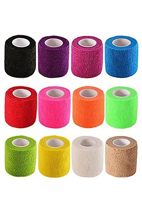 Coban Kendinden Yapışkanlı Kırmızı Bandaj 7.5cmx4.5m Kırmızı