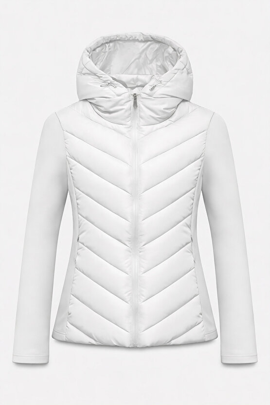 Kadın Kapüşonlu Şişme Mont Range Rover Mom Ceket