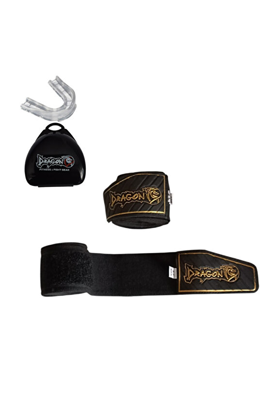 Attack 6 Boks Eldiveni Muay Thai Kick Boks Eldiveni Bandaj Dişlik ve Taşıma Çantalı set