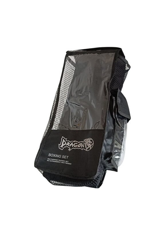 Attack 6 Boks Eldiveni Muay Thai Kick Boks Eldiveni Bandaj Dişlik ve Taşıma Çantalı set