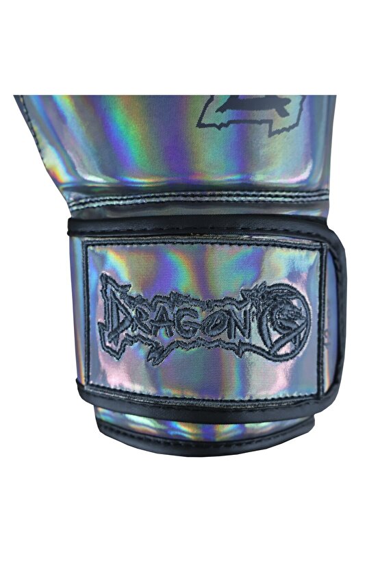 30134-P Glossy Boks Eldiveni Parlak Gri Kick Boks Eldiveni Muay Thai Eldiveni