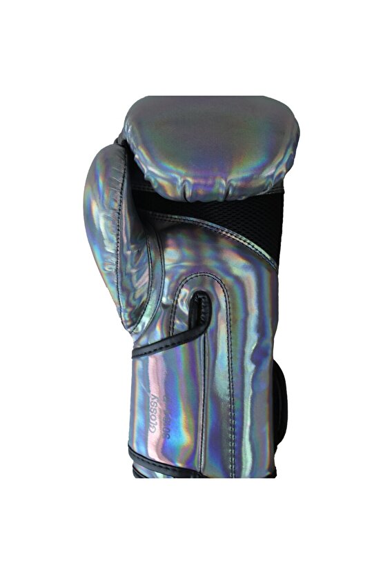 Glossy Kick Boks Eldiveni Muay Thai Müsabaka ve Antreman Eldiveni Bandajlı 2li Set