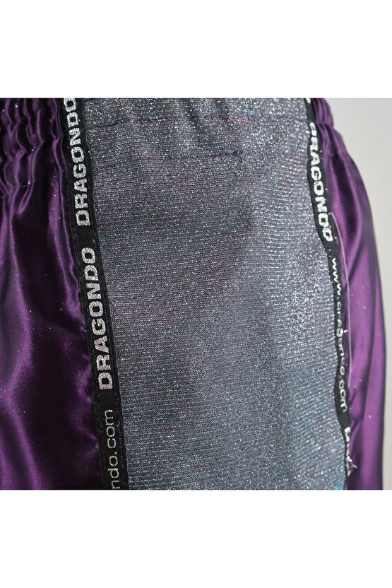 MT3076 Shiny Muay Thai Mor Kick Boks Şortu