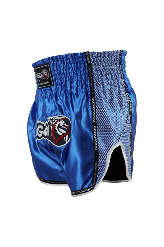 MT3076 Shiny Muay Thai Mavi Kick Boks Şortu