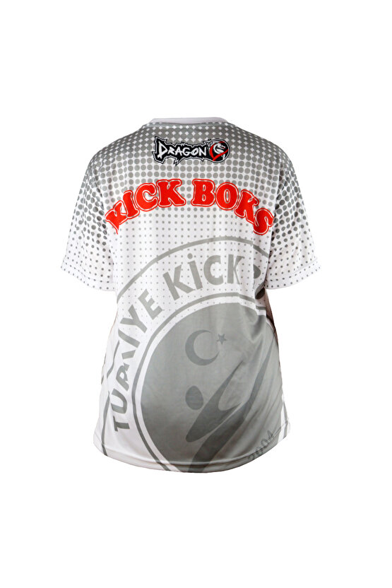 KF2024 Kick Boks Tişörtü Beyaz Kick Boxing Tshirt