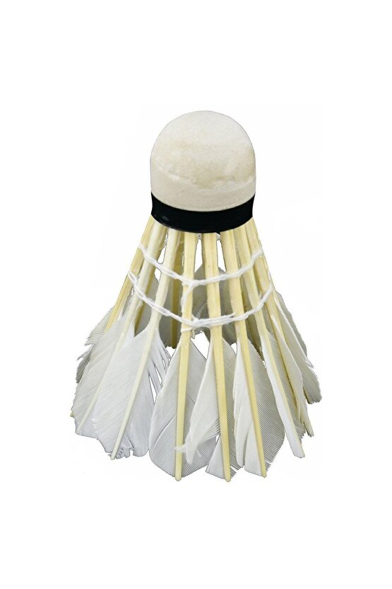 Özel Kaz Tüyü Pratik Kutusunda 6 Adet Mantar Kafa Badminton Topu