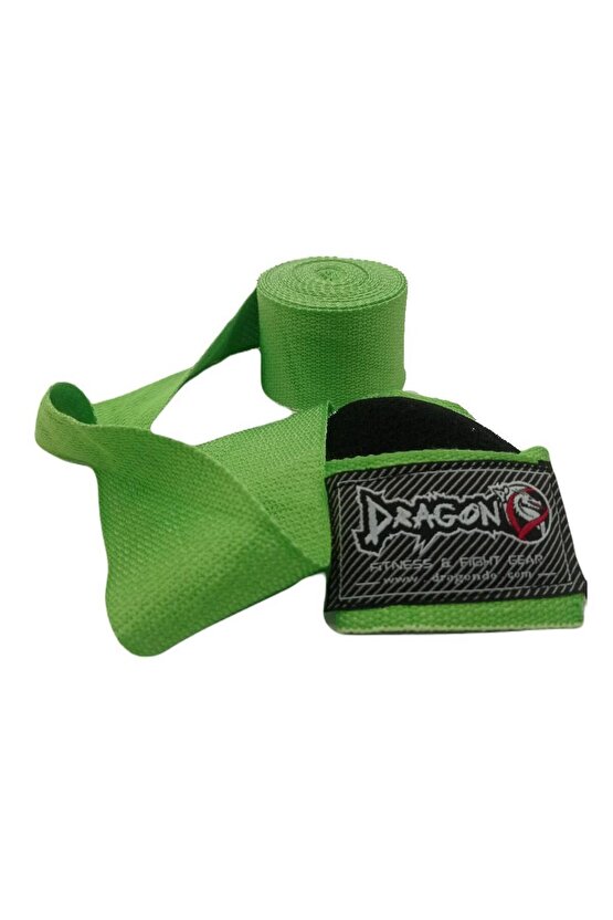 Dragon 99120 Profesyonel Kutulu Boks Dişliği Ve 3,5 M  Boks Bandaj Set Kick Boks Muaythai 3,5 Mt