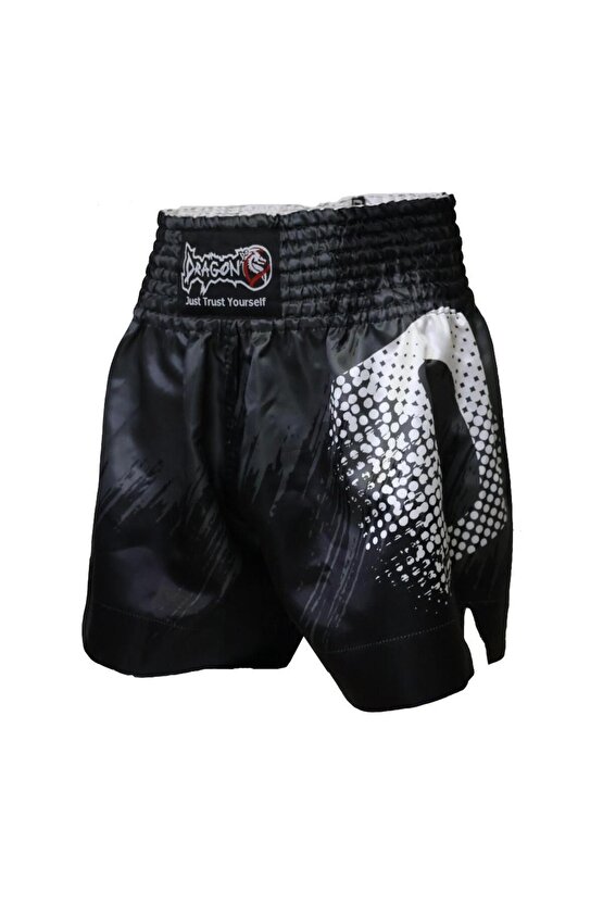 Dragon Sporcu Dişliği ve Mt3011 Muay Thai Kick Boks Şortu 2 li Set Dijital Baskılı Muay Thai Şortu