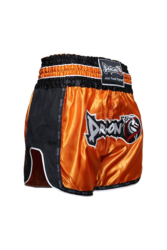 MT3075 Retro NEO Muaythai Şortu Muay Thai Şort Turuncu