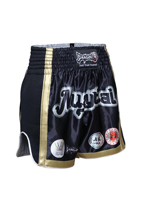 Giftoomsport Muay Thai Federasyon Logolu Müsabaka Şortu Muaythai Mt2019