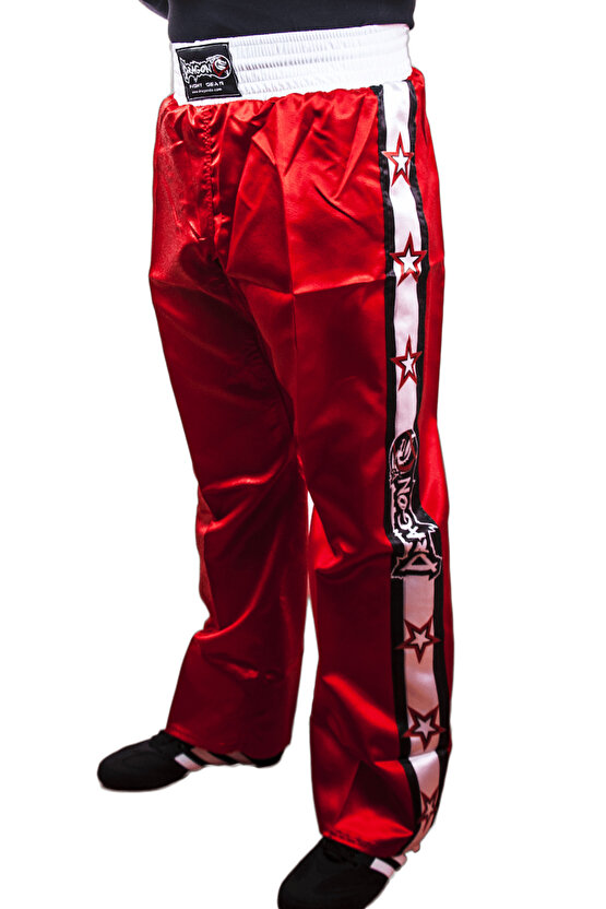 14120 Kick Boks Pantolonu Kick Boxing Pantolon Kırmızı