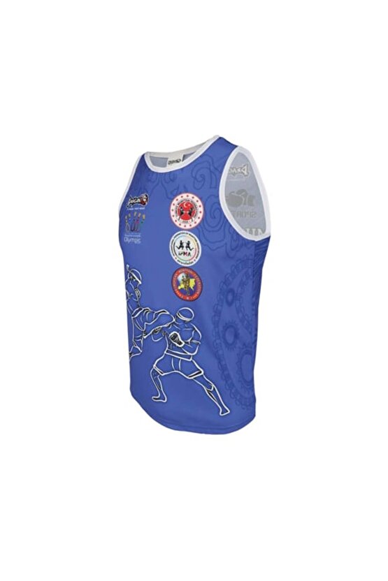 Giftoom Spor- Federasyon Logolu Dijital Baskılı Muay Thai Atlet Muaythai