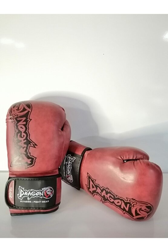 Marka Boks Eldiveni Siyah Kestane Renk Cırtlı Model