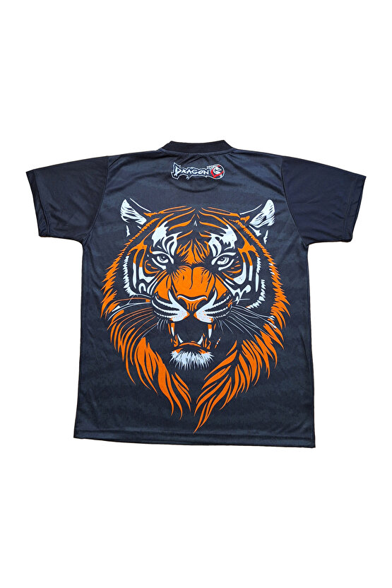 TX712 Tiger Kick Boks Tişört Kick Boxing Antrenman Tshirt