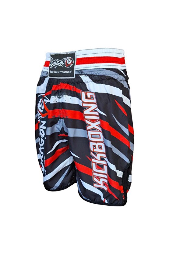 KB242 Kick Boks Şortu Kick Boxing Antrenman Şortu Dijital Baskılı Desenli Şort