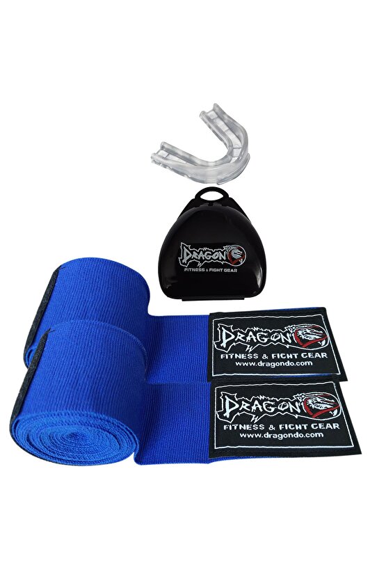 Boks Bandajı Elastik Bandaj (çift) Ve Dişlik 2li Set