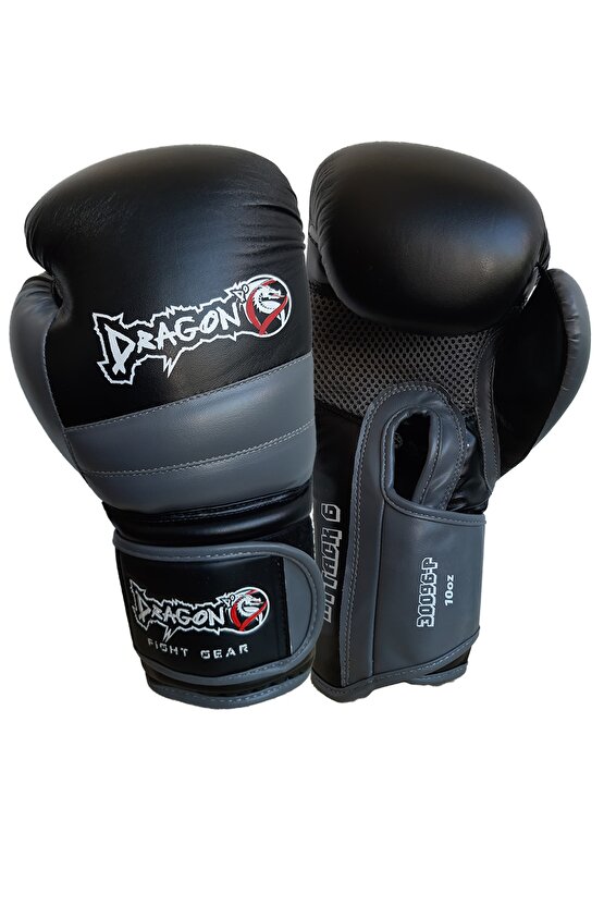 300963 DragonDo Attack 6 Boks Kıck Boks Muay Thai Eldiveni BAT2000 Bandaj ve Şeffaf Dişlik SET